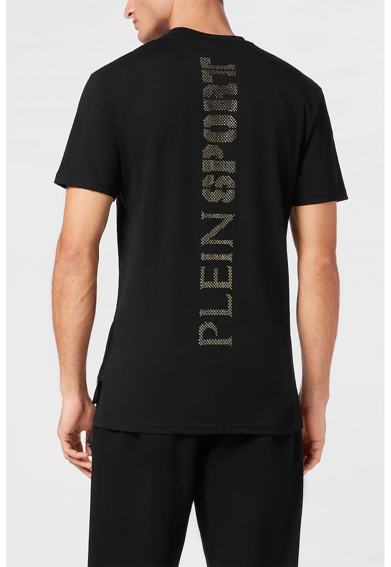 Tricou de bumbac cu strasuri