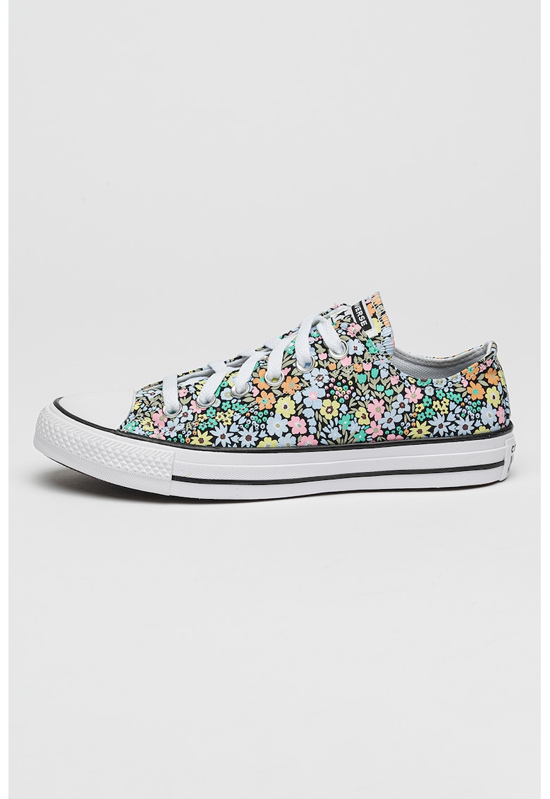 Pantofi sport low-cut cu model floral All Star