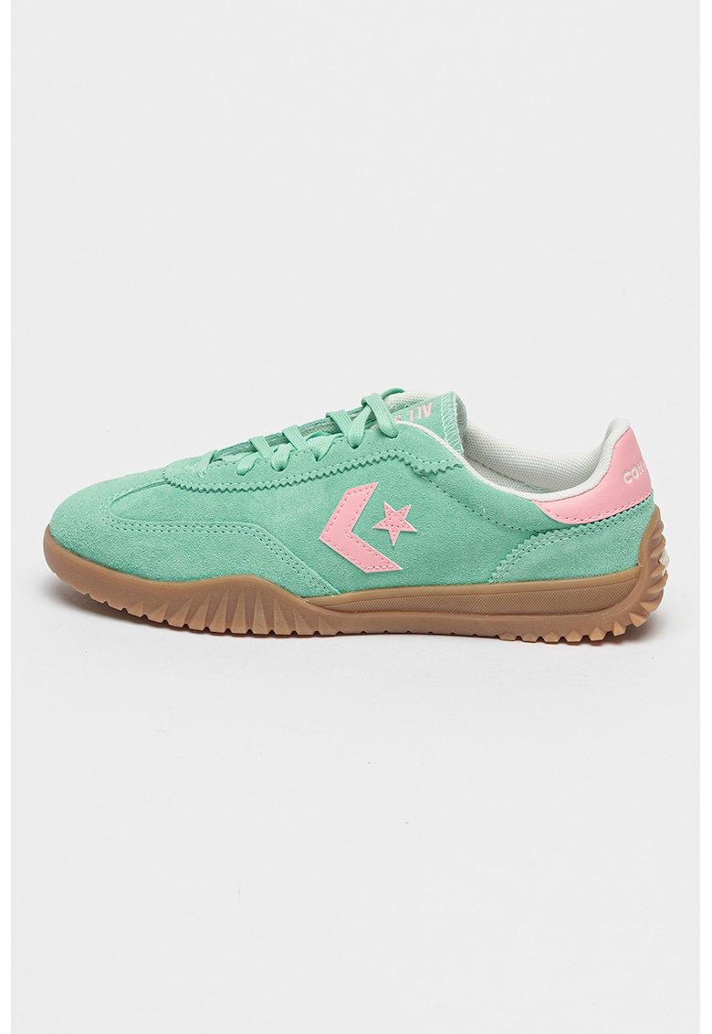 Pantofi sport din piele intoarsa Run Star - Verde aquamarin/Roz