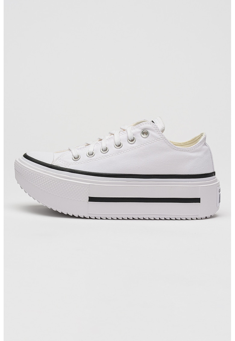 Tenisi cu varf intarit Chuck Taylor All Star Lift Double Stack - Alb
