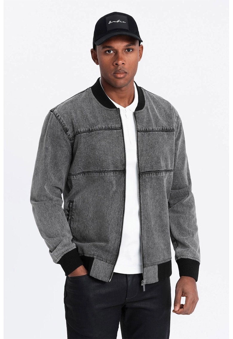 Jacheta bomber din denim
