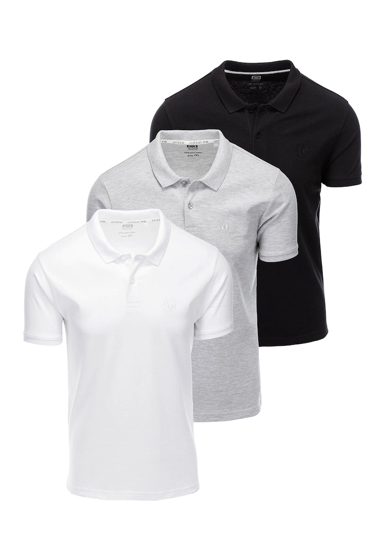Set de tricouri polo de bumbac - 3 piese