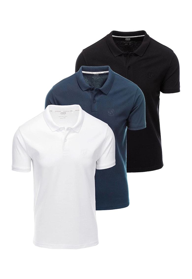 Set de tricouri polo de bumbac - 3 piese