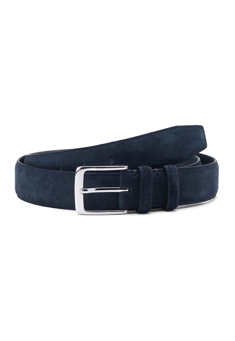 Curea de piele intoarsa cu catarama metalica