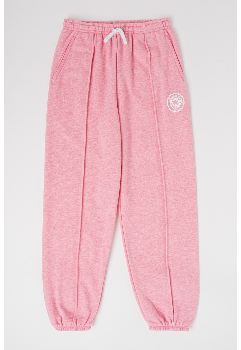 Pantaloni de trening relaxed fit cu cusaturi pe partea din fata