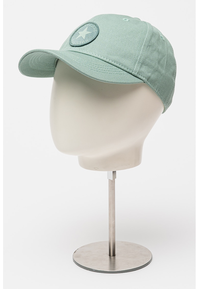 Sapca de bumbac cu logo - Verde deschis