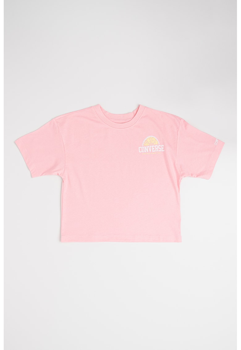 Tricou din amestec de bumbac cu logo