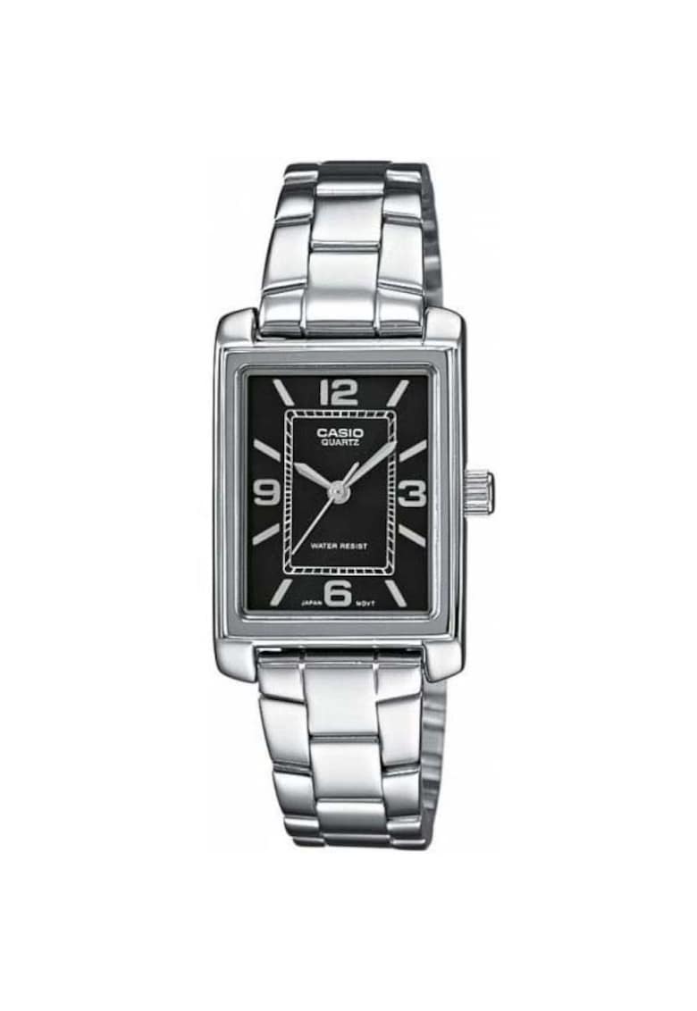 Ceas dama  analog - bratara otel inoxidabil - cadran negru - 21x7.4mm