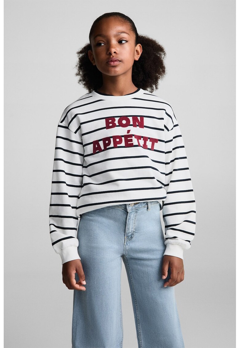 Blugi cu croiala ampla si talie ajustabila