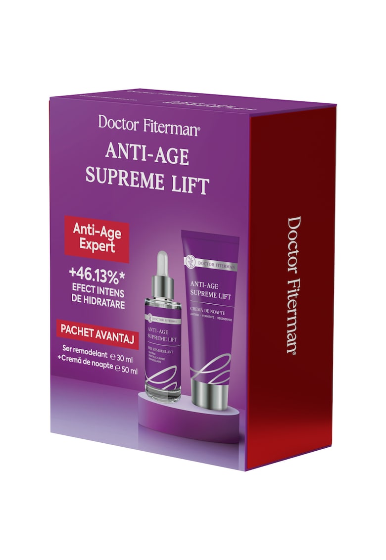 Pachet Anti-Age Fiterman: Ser remodelant - 30 ml + Crema de noapte - 50 ml