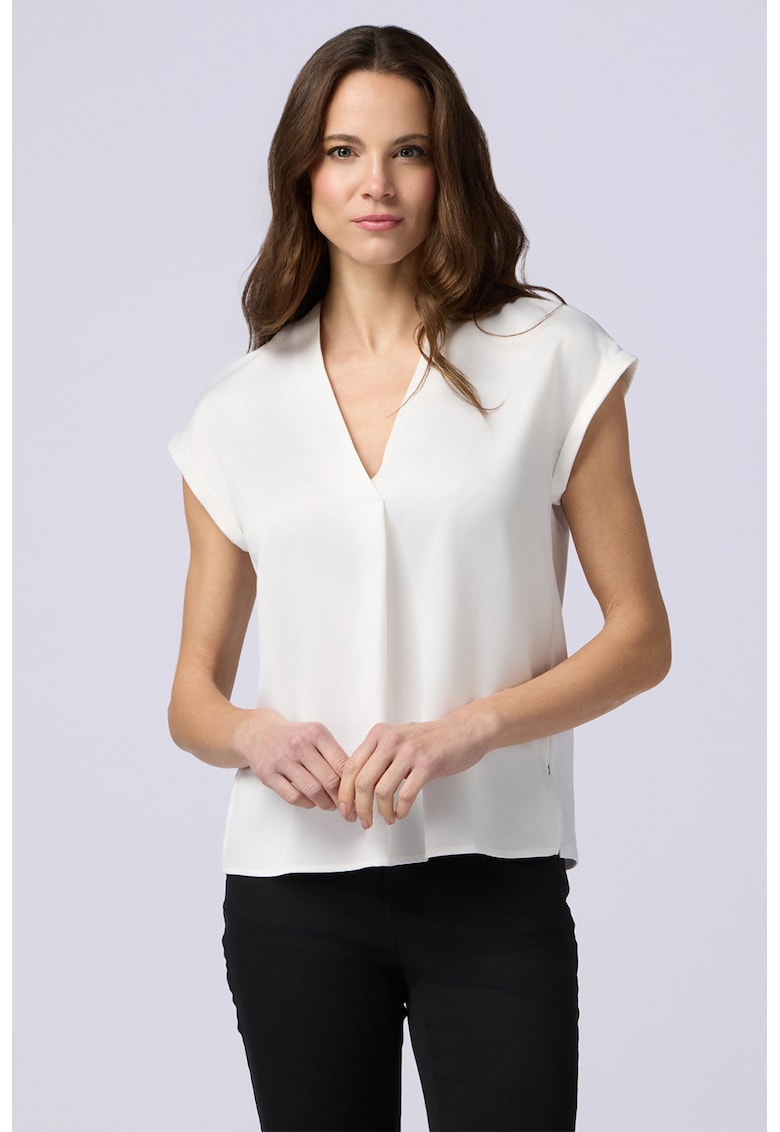 Bluza de satin cu decolteu in V