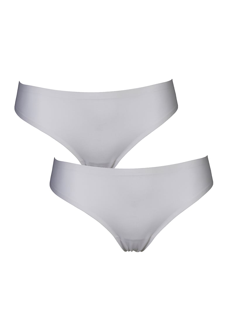 Set de chiloti tanga cu model uni - 2 Set de chiloti tanga cu model uni - 2