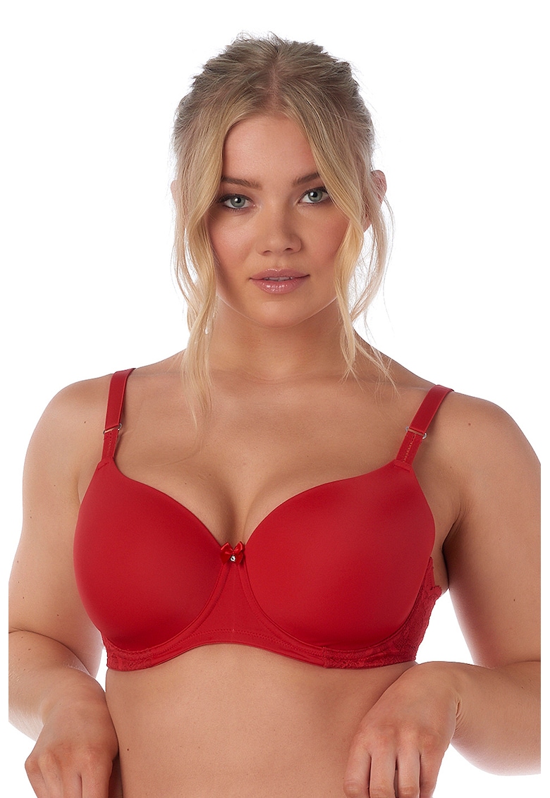 Sutien cu burete si insertii din dantela