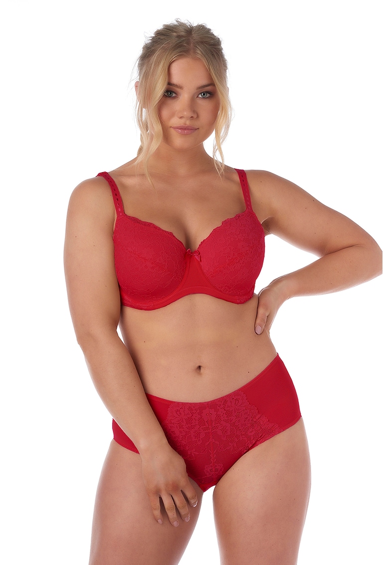 Chiloti hipster din plasa cu garnituri din dantela Chiloti hipster din plasa cu garnituri din dantela