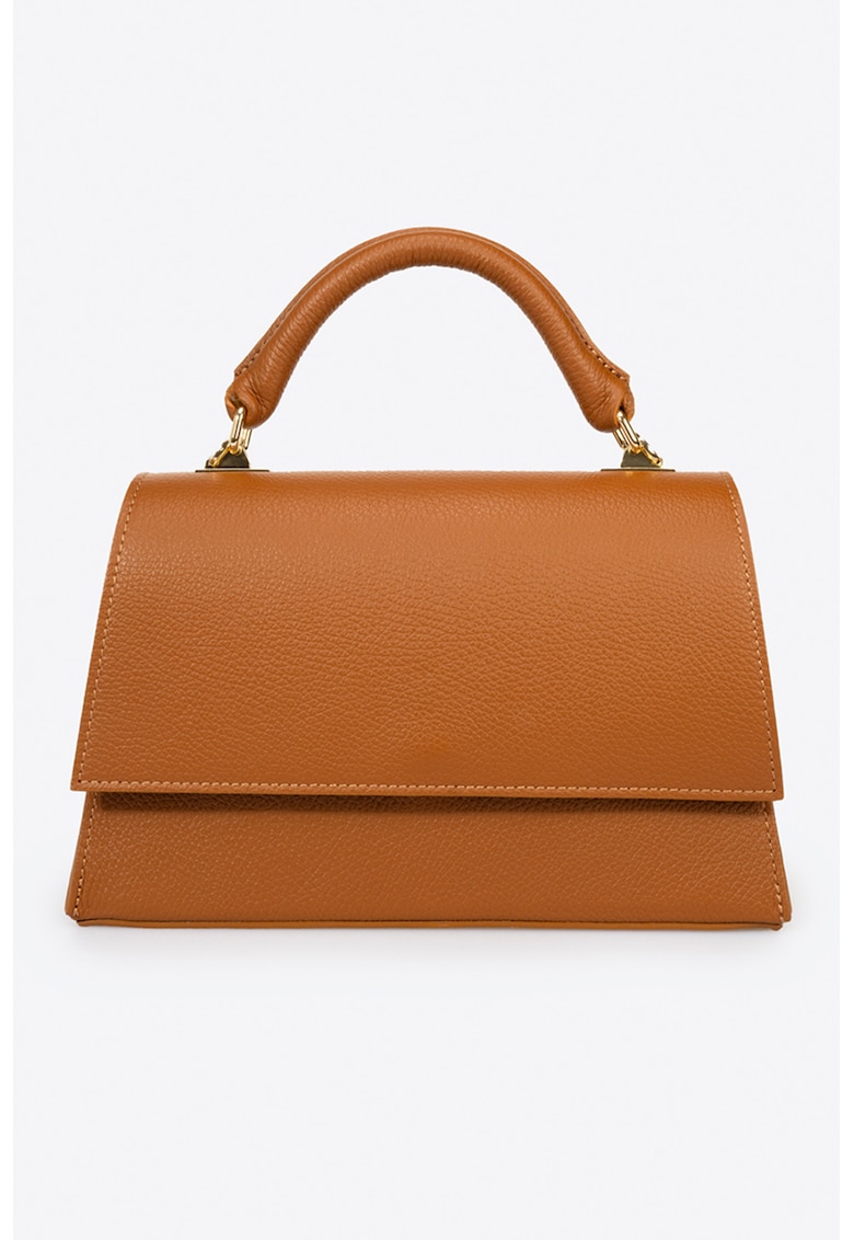 Geanta de piele cu maner si bareta ajustabila