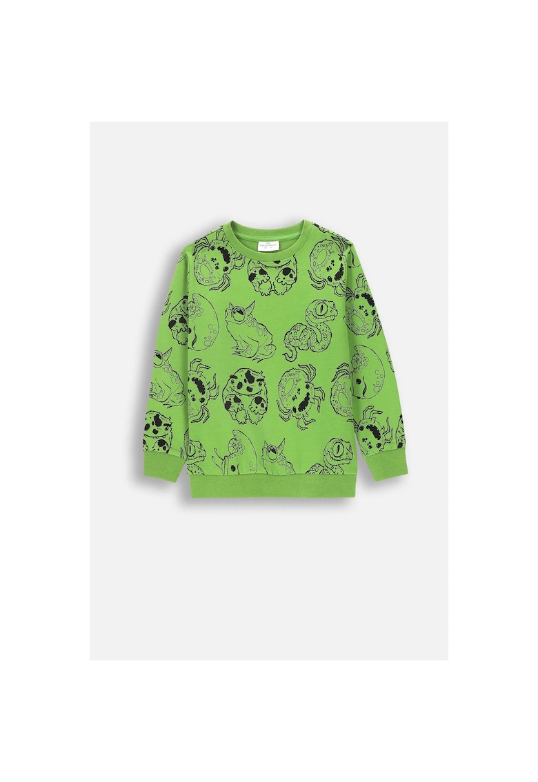 Hanorac copii - bumbac - verde