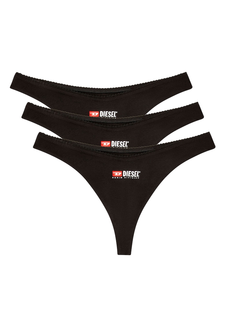 Set de chiloti tanga cu logo - 3 perechi