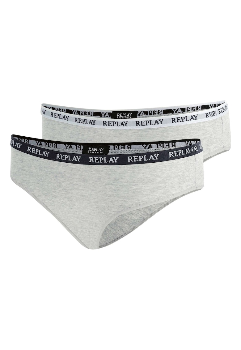 Set de chiloti cu logo - 2 perechi