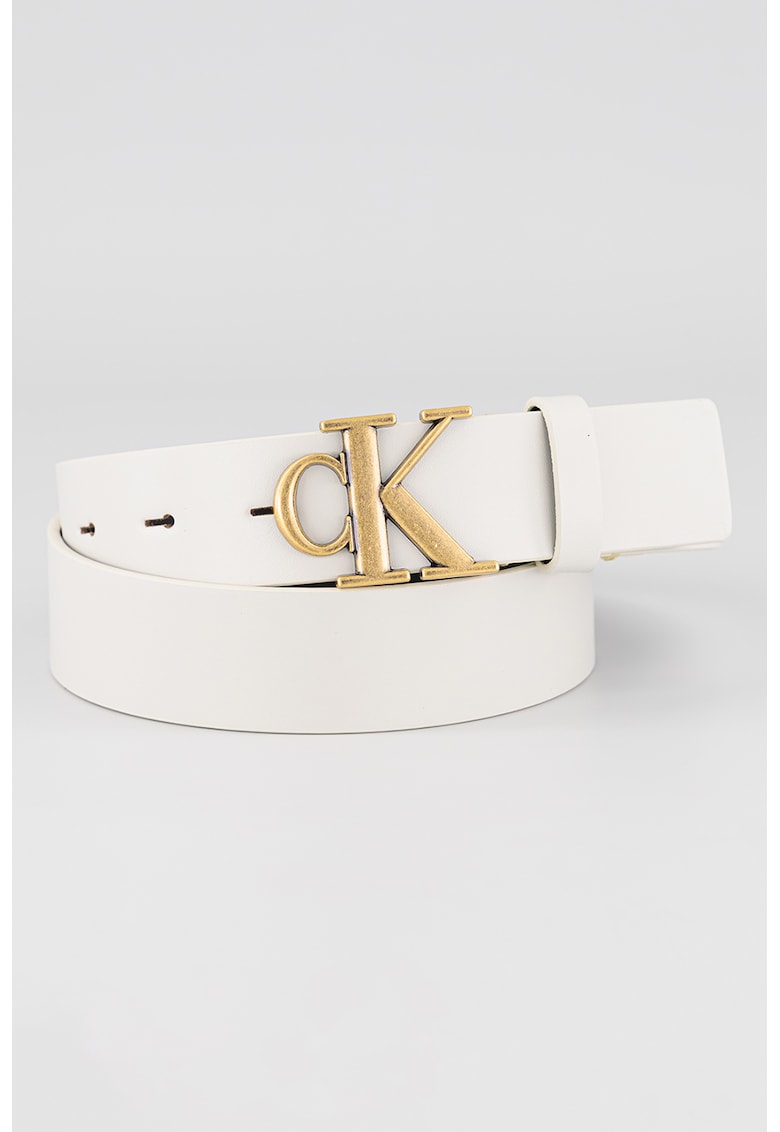 Curea din piele cu catarama cu logo