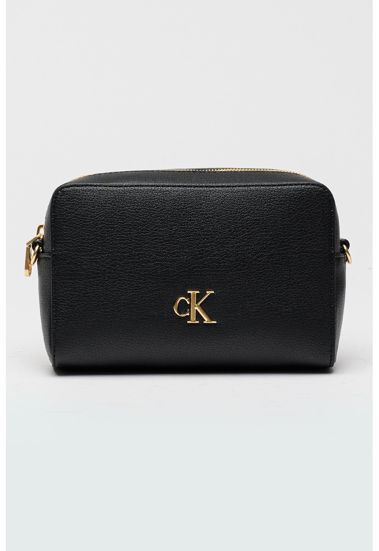 Geanta crossbody din piele ecologica cu logo