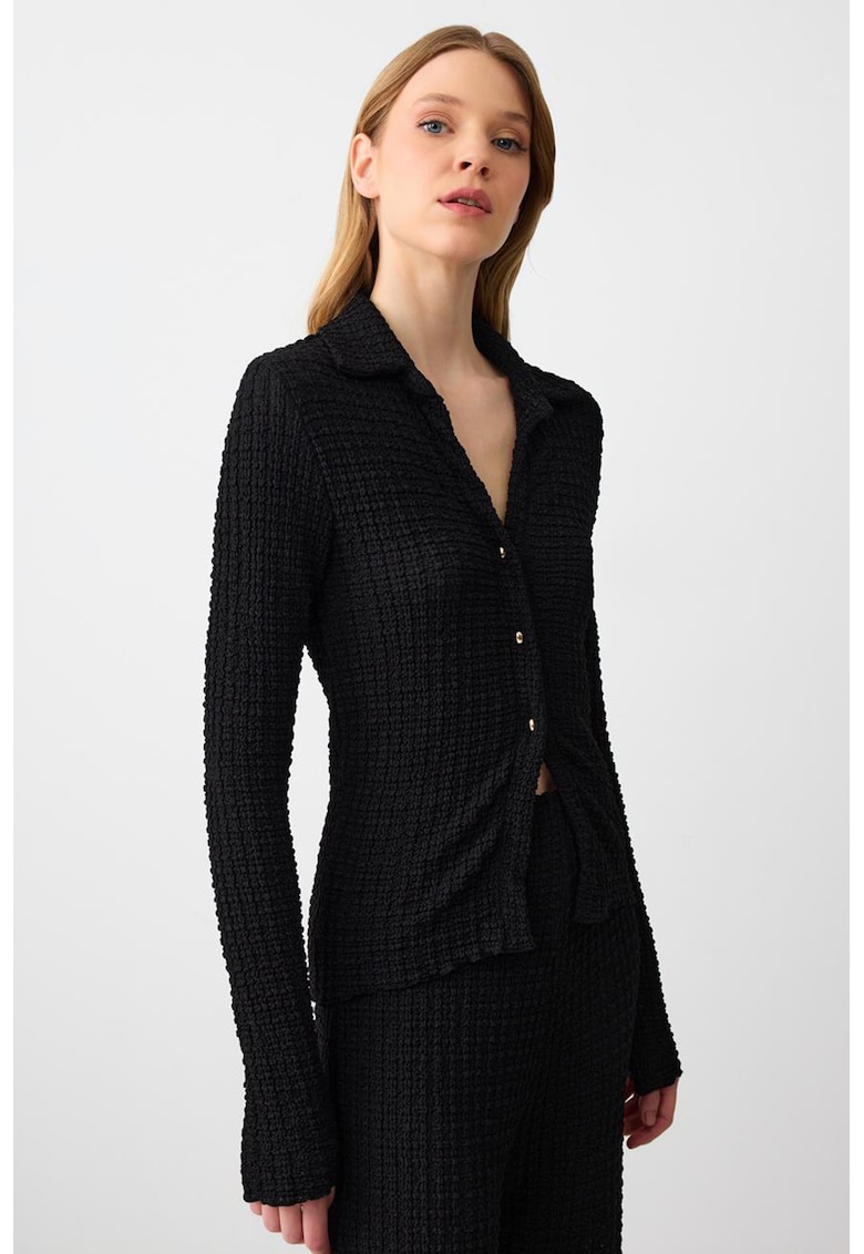 Bluza uni cu nasturi