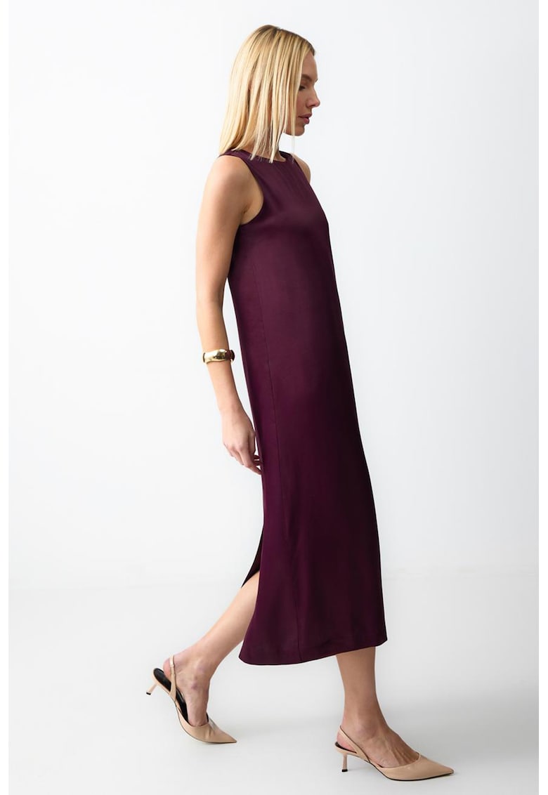 Rochie midi cu slit pe spate Rochie midi cu slit pe spate