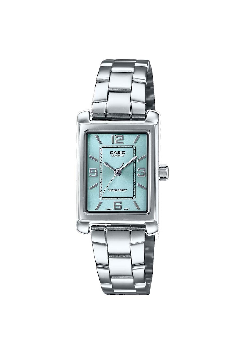 Ceas de dama  LTP-1234DD-2A - ion placat - cadran albastru aqua - 21x07.4mm