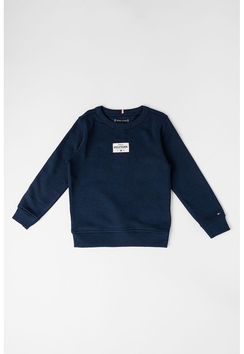 Bluza de trening din amestec de bumbac - Bleumarin