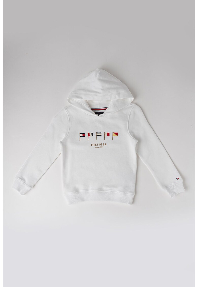 Hanorac de bumbac cu model text