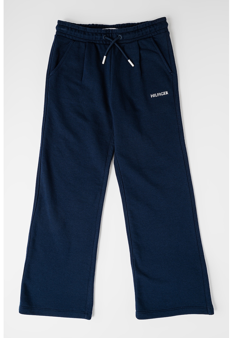 Pantaloni de trening din amestec de bumbac cu logo