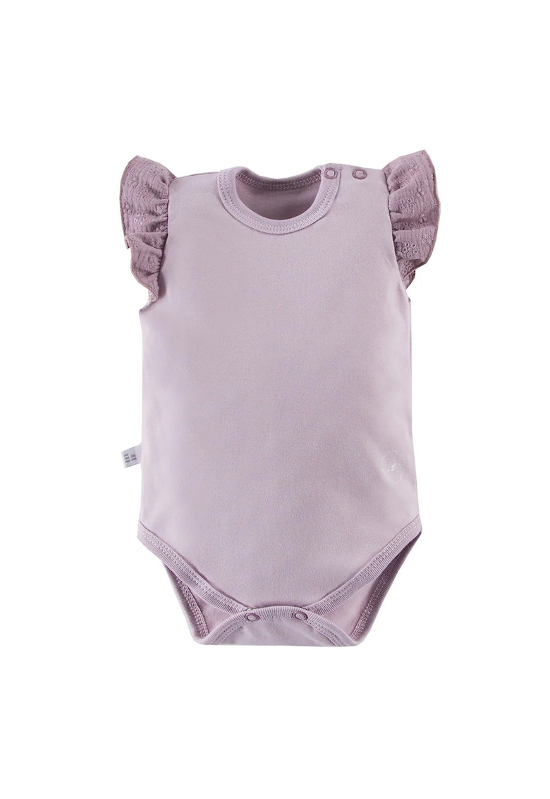 Body cu maneca scurta si volan -  - Botanic - Mov - pentru fetite Body cu maneca scurta si volan -  - Botanic - Mov - pentru fetite