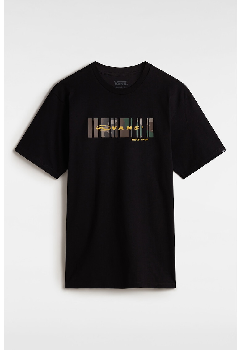 Tricou din bumbac cu logo pe piept