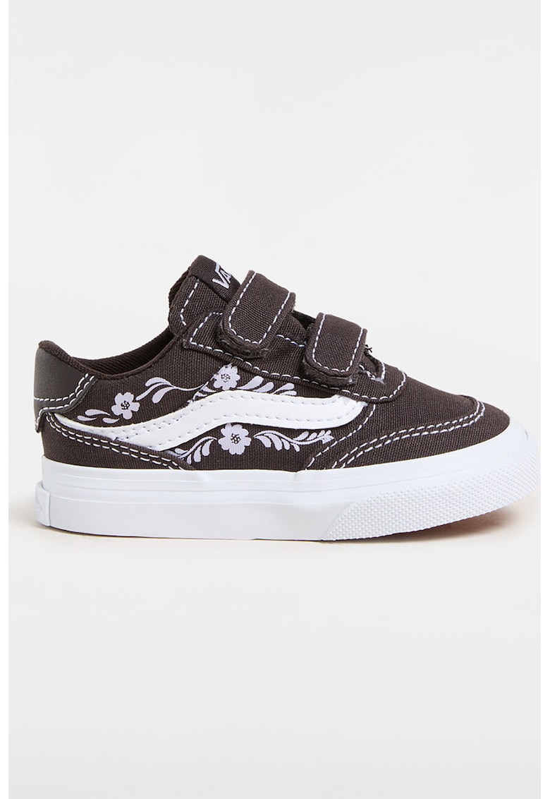 Pantofi sport cu inchidere velcro si imprimeu floral