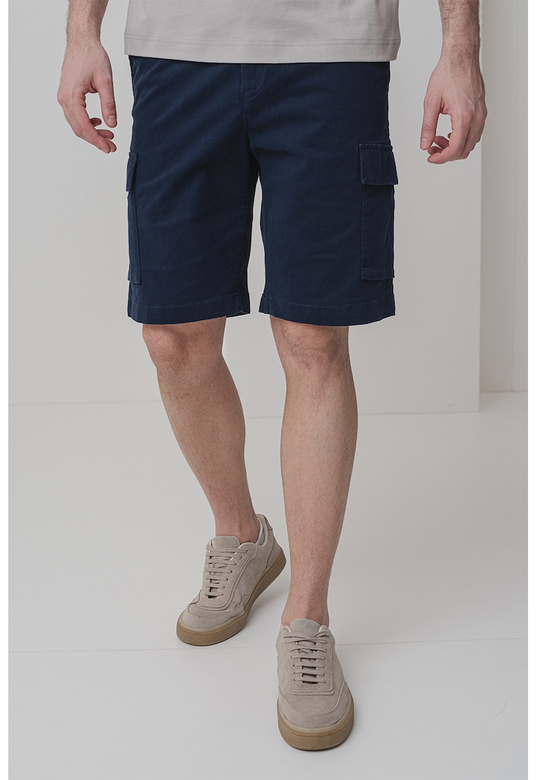 Pantaloni scurti cargo cu buzunare multiple