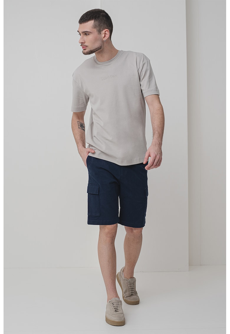 Tricou regular fit de bumbac - Maro taupe deschis