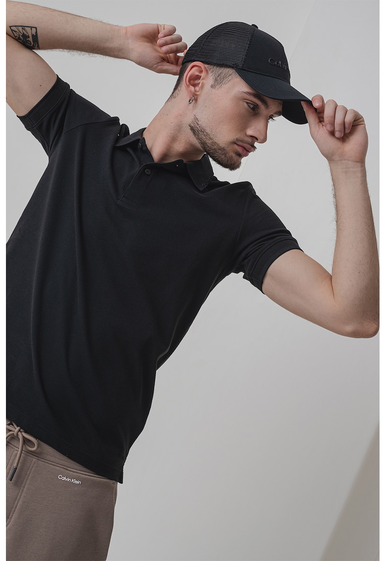 Tricou polo din amestec de bumbac organic