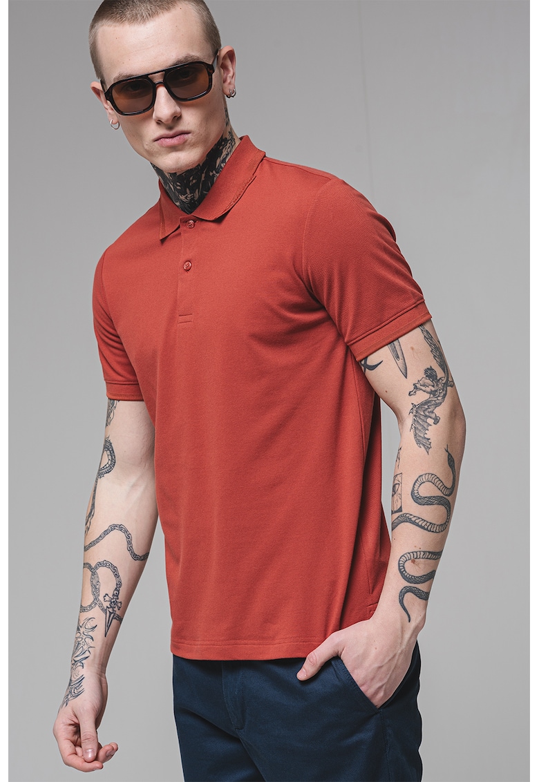 Tricou polo din amestec de bumbac organic Tricou polo din amestec de bumbac organic