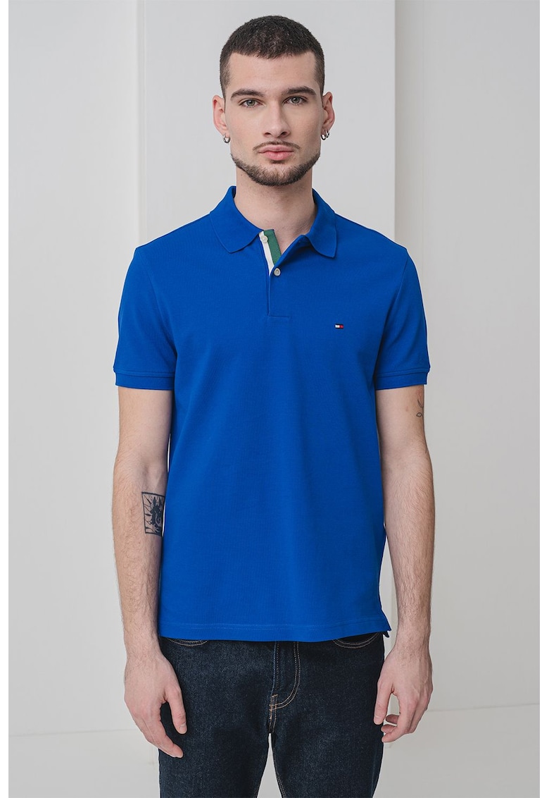 Tricou polo din amestec de bumbac organic