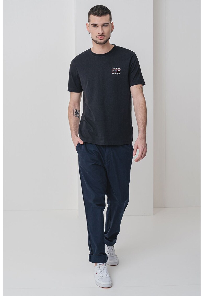 Tricou cu logo - Rosu/Alb/Negru