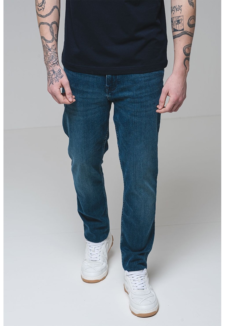 Blugi drepti - Albastru inchis