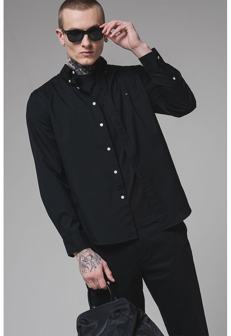 Camasa relaxed fit de bumbac