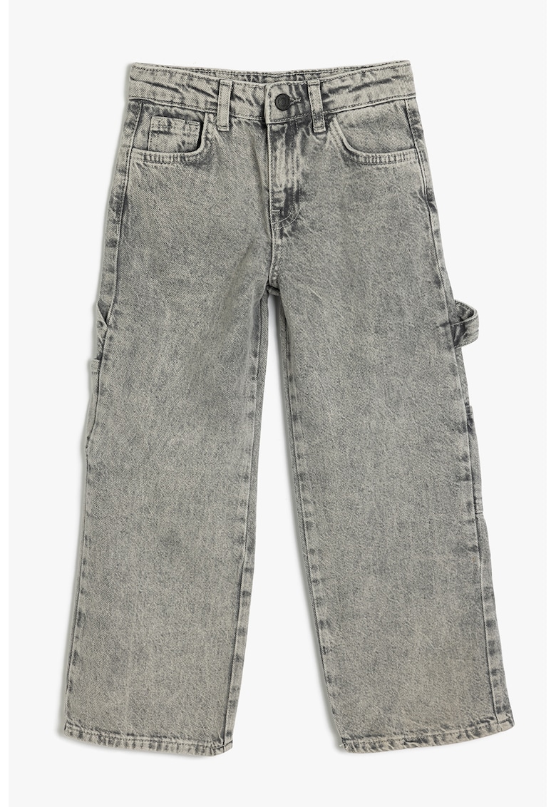 Blugi cargo cu croiala ampla