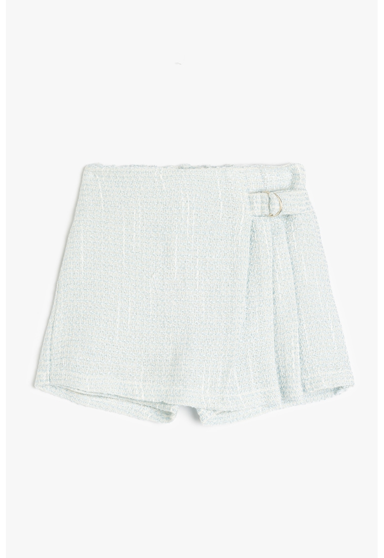 Fusta-pantalon din tuid cu talie medie