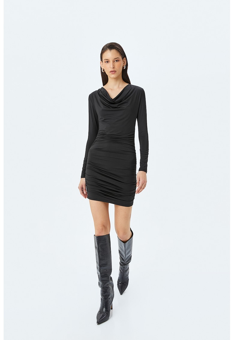 Rochie mini cu decolteu drapat