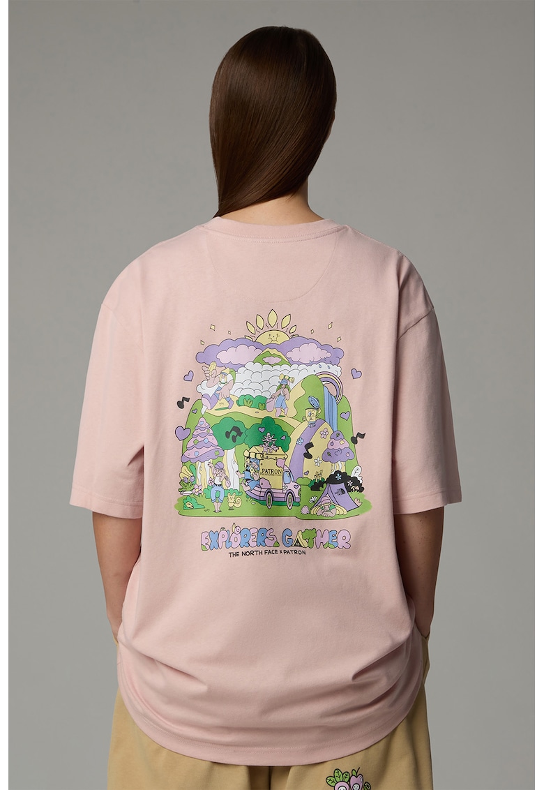 Tricou unisex supradimensionat Mountain Cleanup