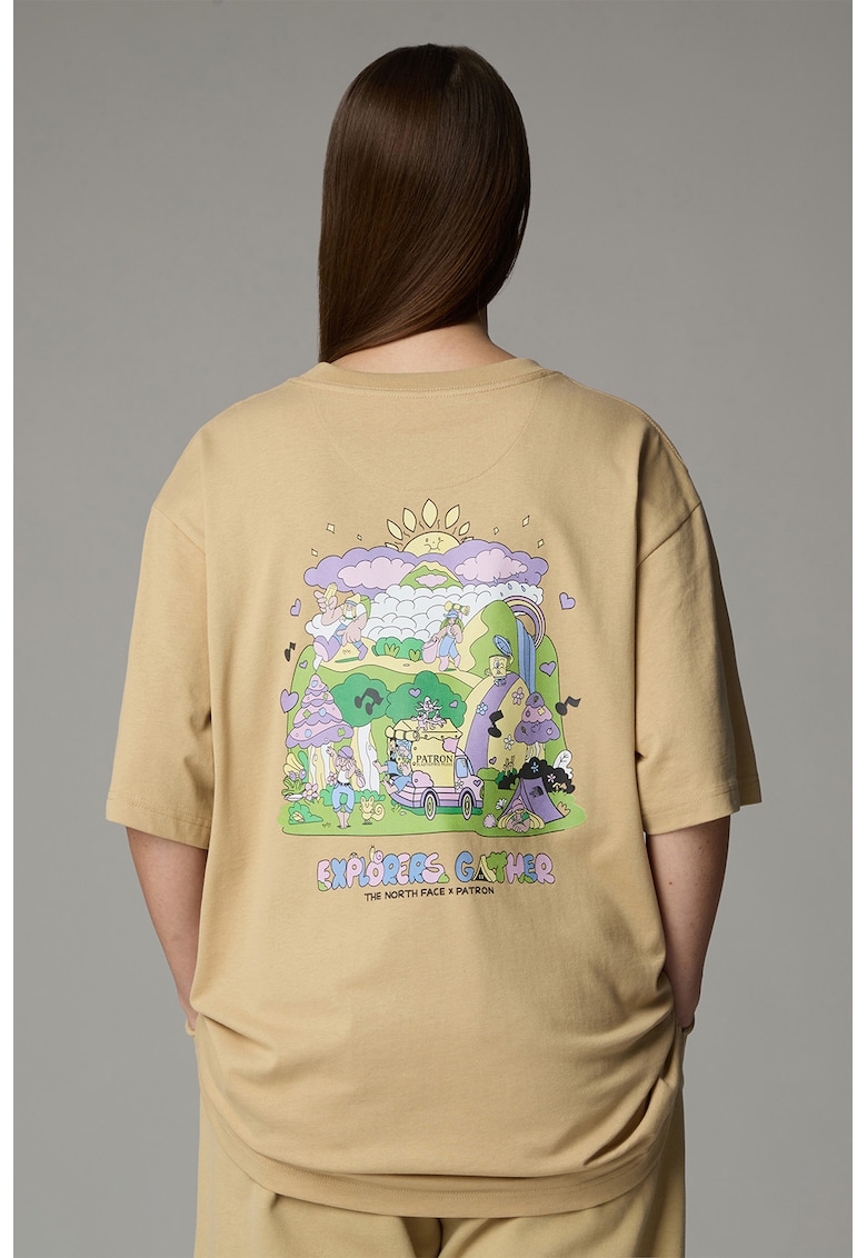 Tricou unisex supradimensionat Mountain Cleanup