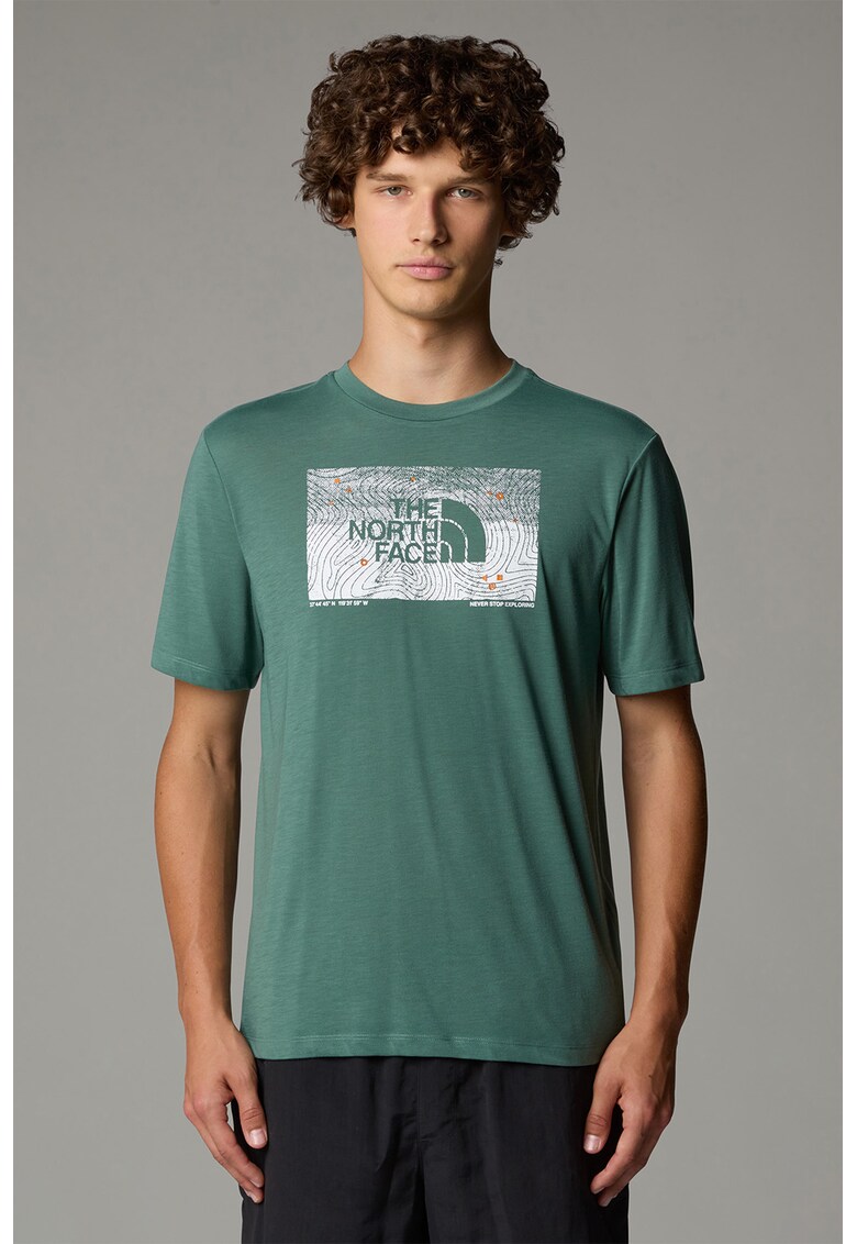 Tricou cu imprimeu logo pentru fitness