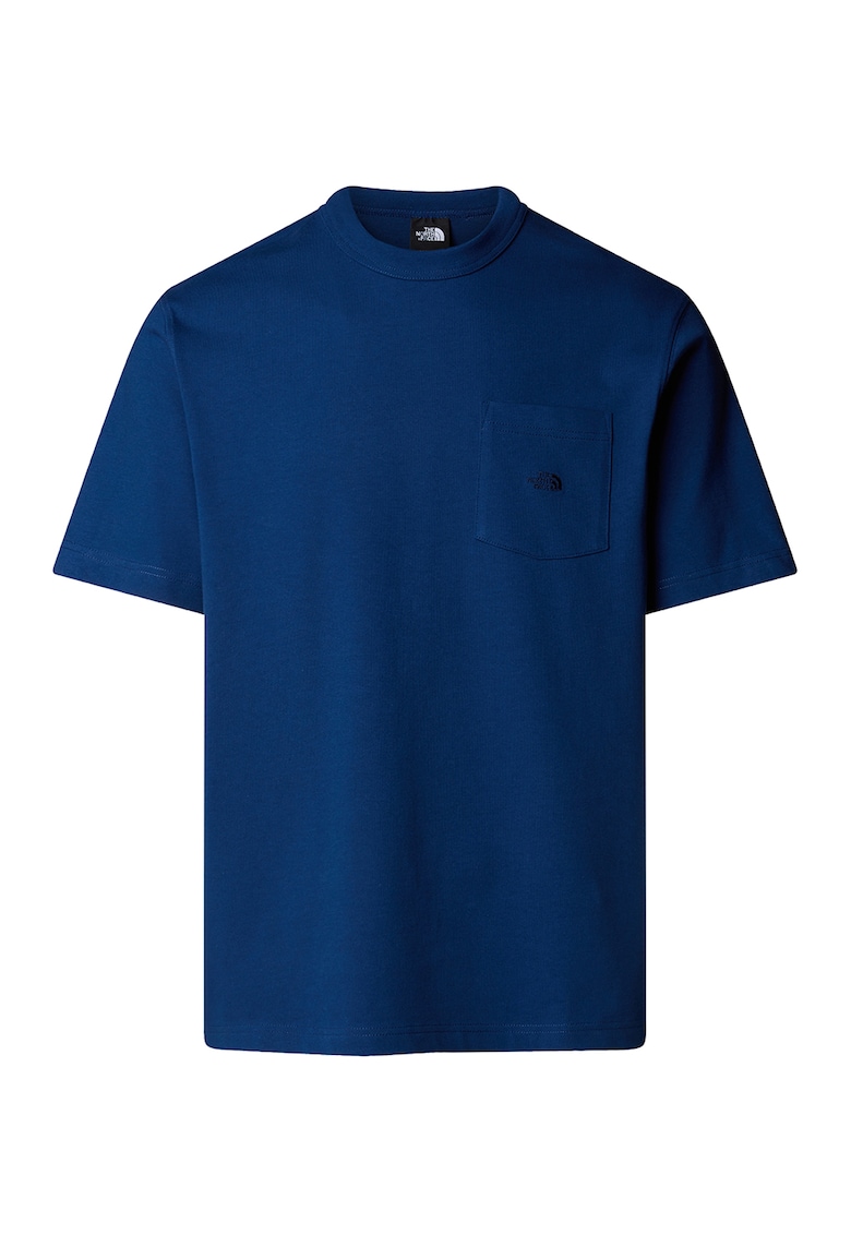 Tricou relaxed fit cu buzunar pe piept