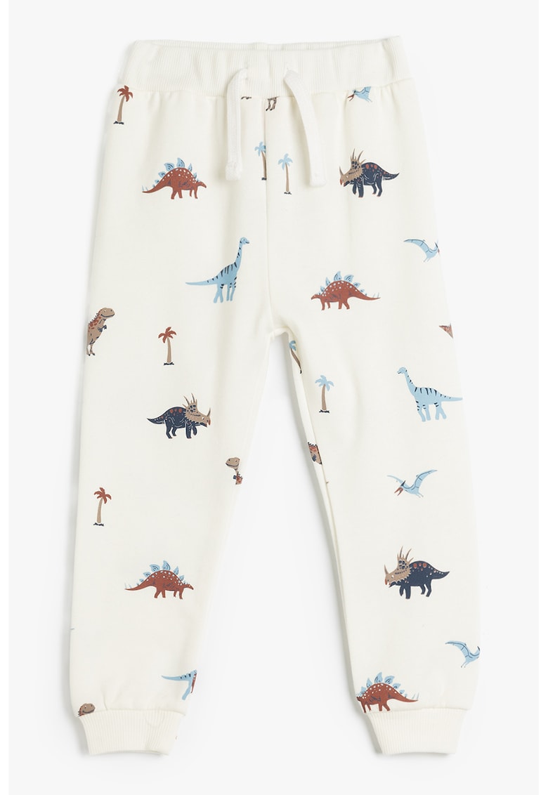 Pantaloni de trening din bumbac cu snur