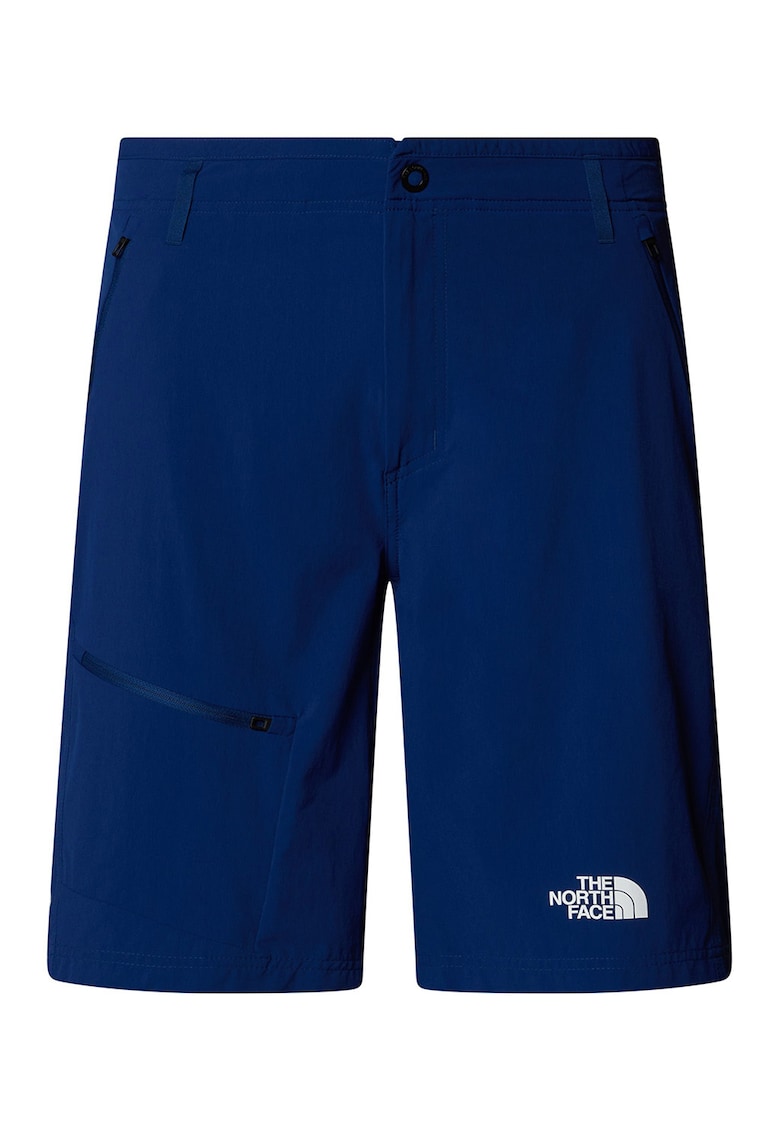 Pantaloni scurti cu logo pentru drumetii - Albastru royal